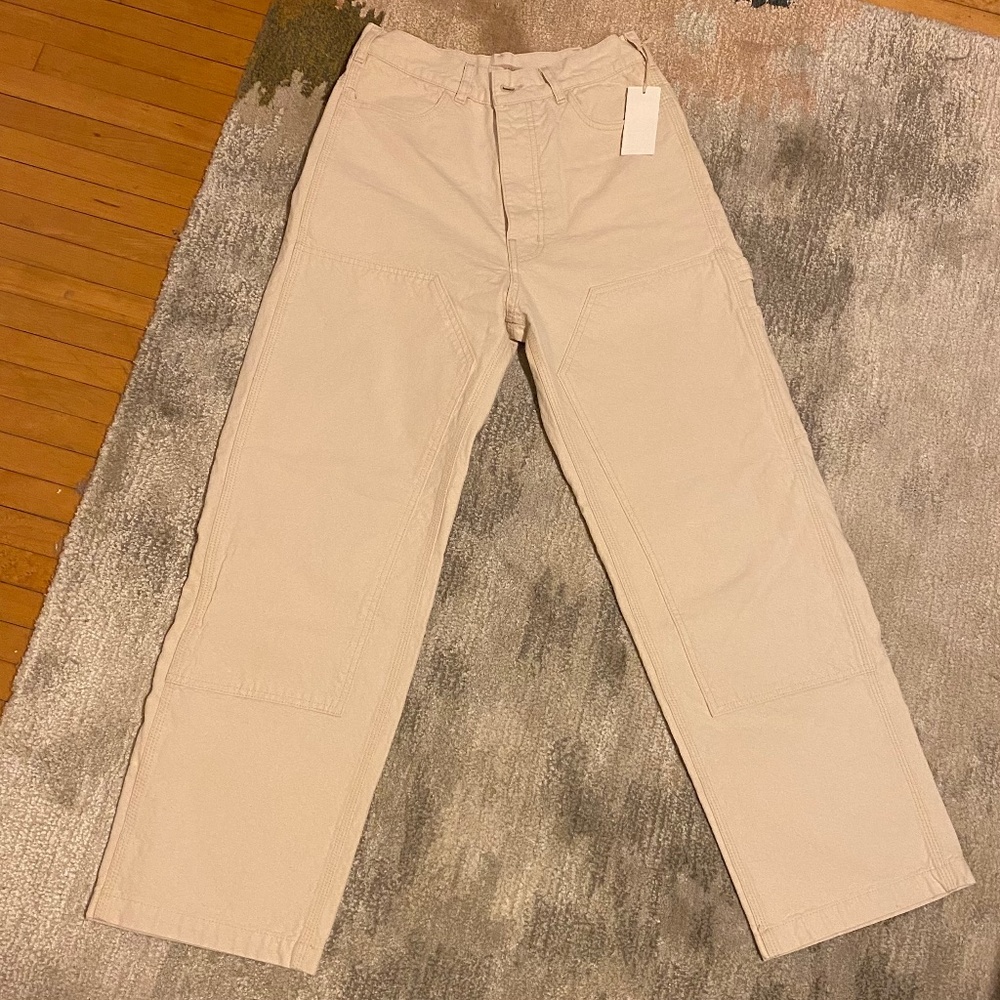 Jesse Kamm Patchfront Handy Pants Natural Size 6